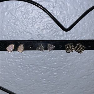 3 pairs of Kendra Scott earrings